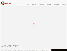 Tablet Screenshot of meritfiresystems.com